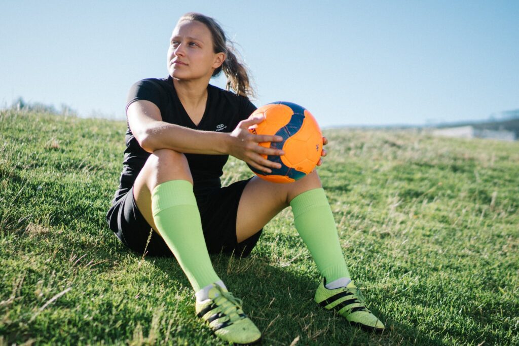 Joueuse de football